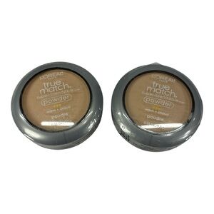 2 L'Oréal Paris True Match Super-Blendable Powder W1 Porcelain 0.33 oz Sealed